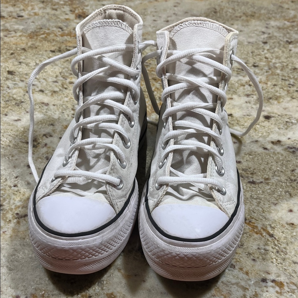 Classic Converse White High-Top Sneakers